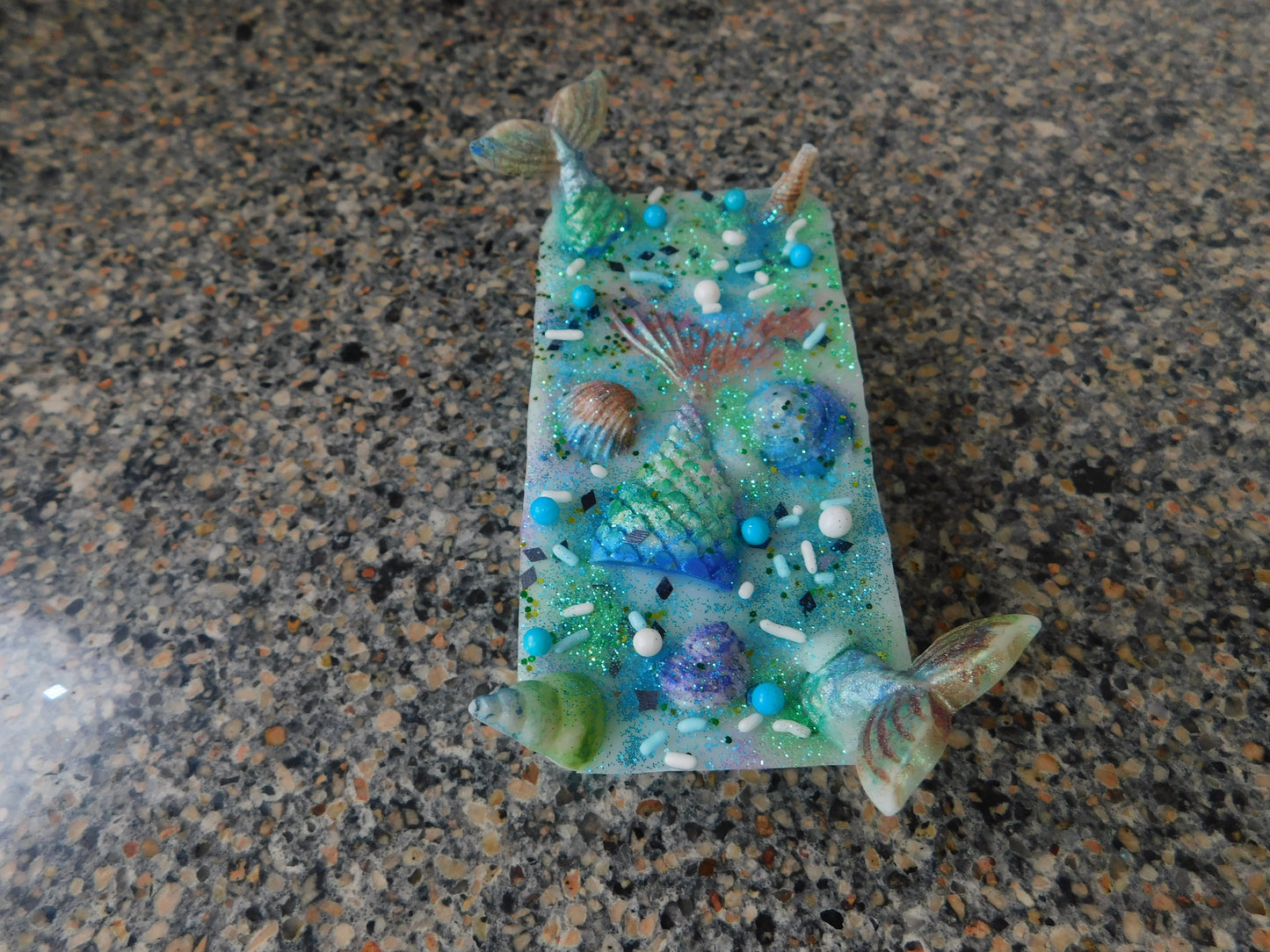 Custom 6 ounce bar with wax embeds
